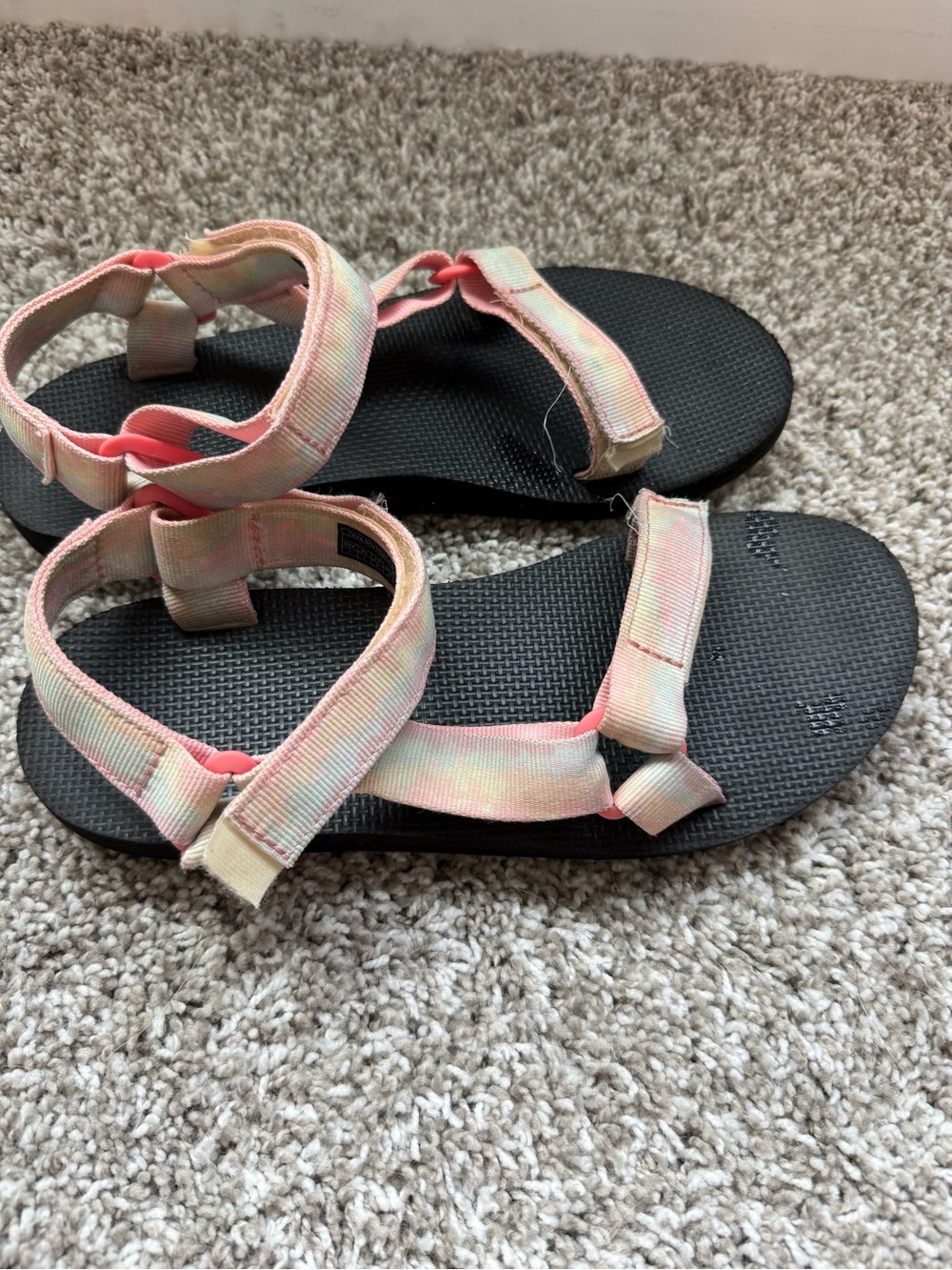 Teva Women's Tie-Dye Pink Multicolor Sport Sandals - Picture 2 of 4